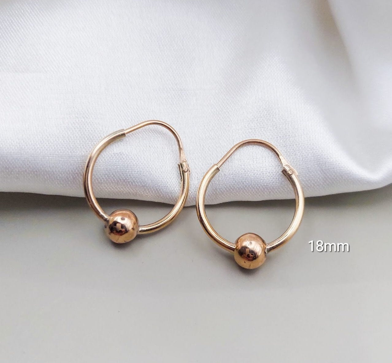 Argollas 18mm Oro Nacional 10k 210000018625