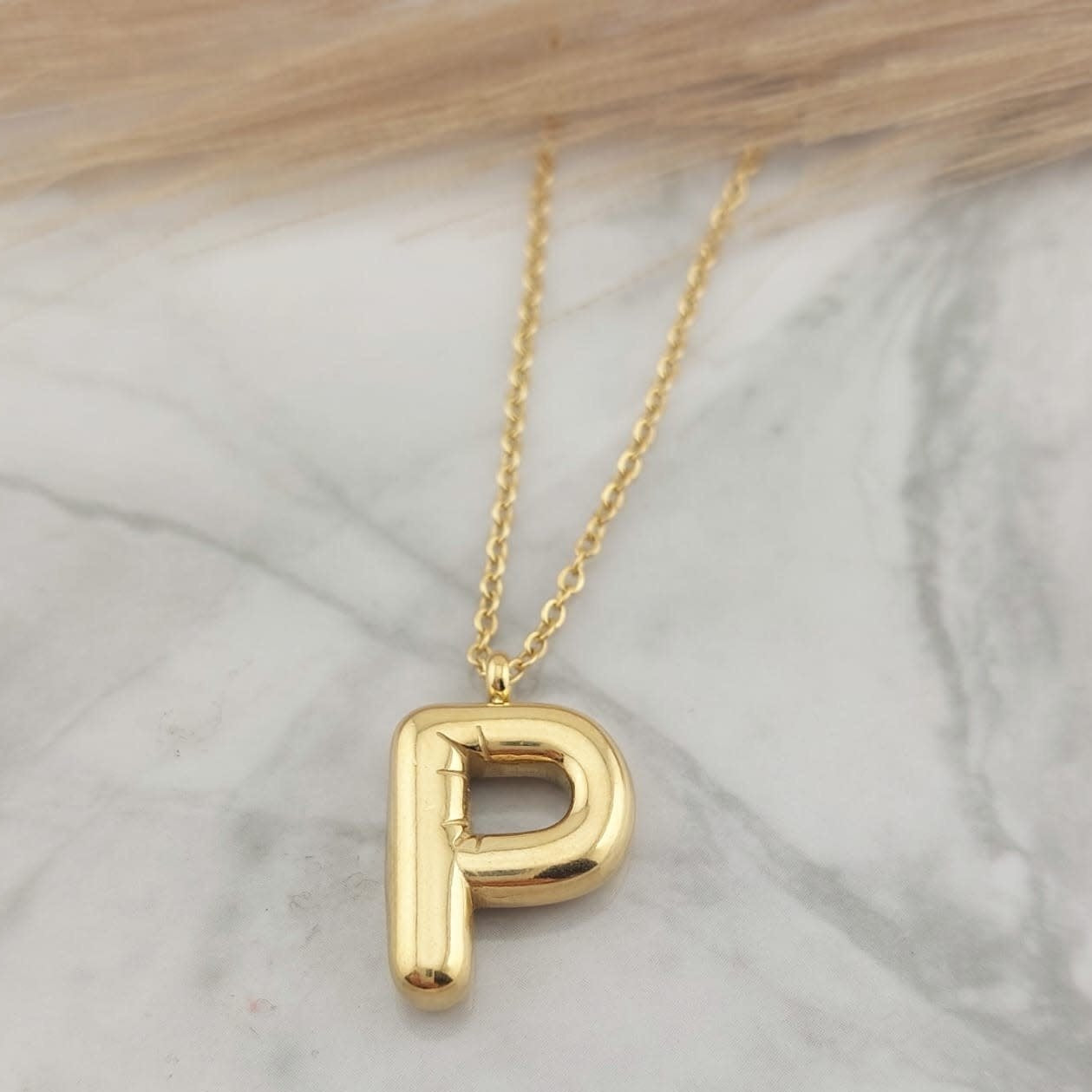 Collar Letra P Acero 210000023490