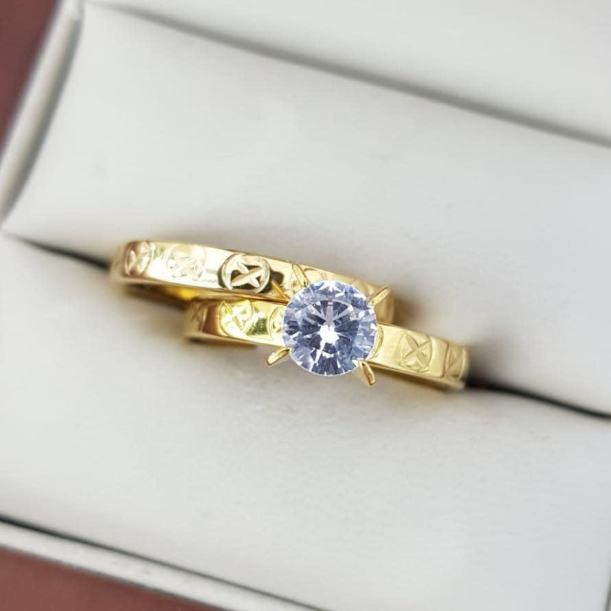 ANILLOS  COMPROMISO DUO ACERO 210000003234