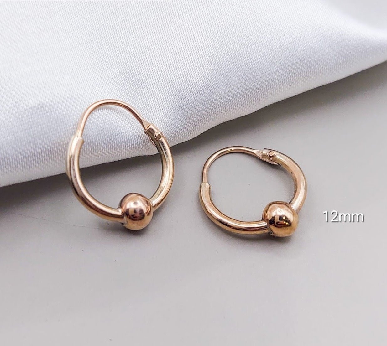 Argollas 12mm Oro Nacional 10k 210000018403