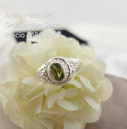 Anillo Plata 925 Graduacion Sexto 210000023560