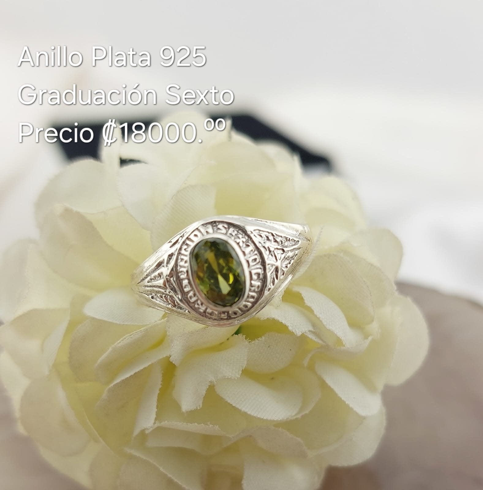 Anillo Plata 925 Graduacion Sexto 210000023560