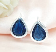 Aretes Dama Azul Plata 925 210000023919