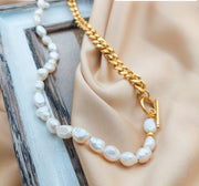 Collar Perlas Cultivadas Acero 210000018035