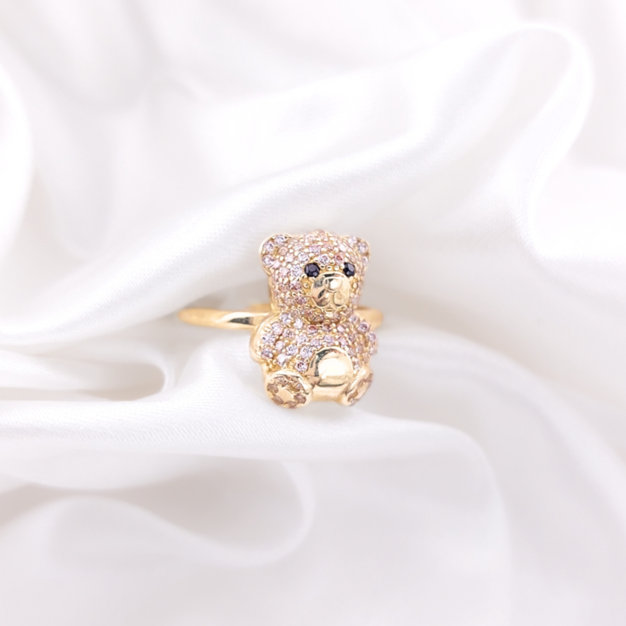 Anillo Oso Dama Oro 10k 3.25g Italia 210000020998