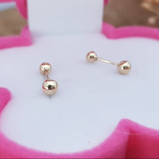 Dormilones Bola 3mm Oro Nacional 10K 210000001544