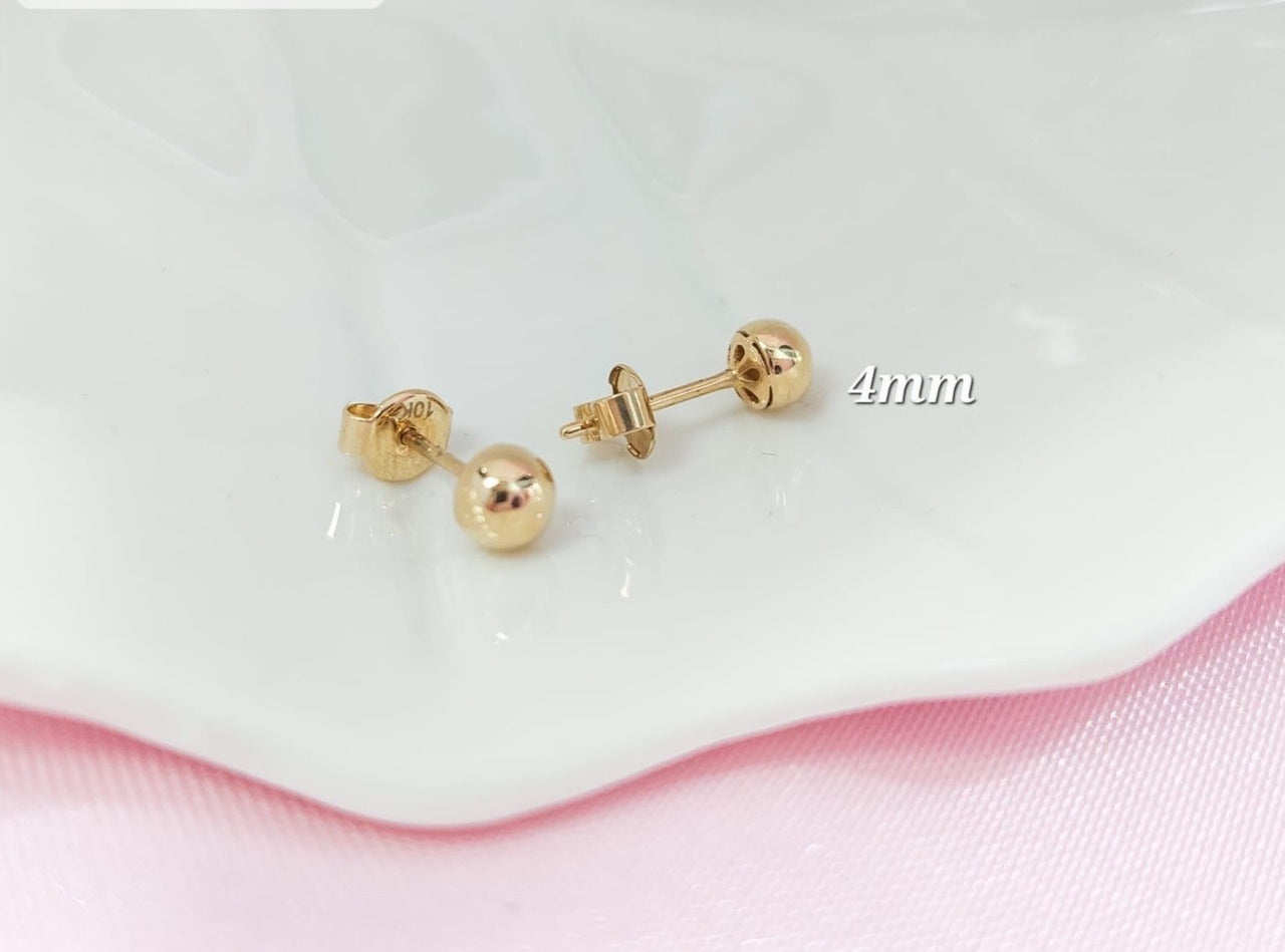 Aretes Bola 4mm 1.1g Oro Italia 10K 210000016240