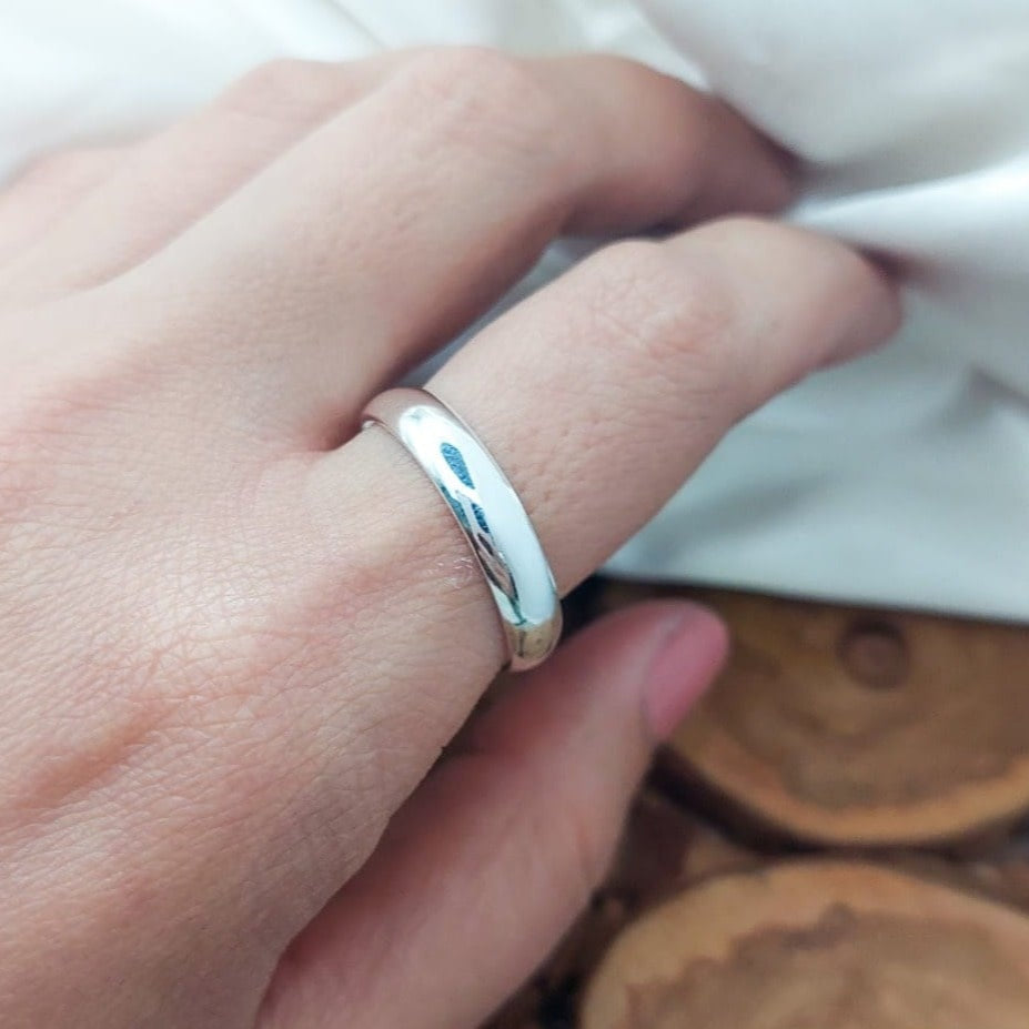 Anillo Matrimonio Liso 4mm Plata 925 17106