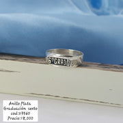 Anillo Plata 925 Graduacion Sexto 210000023560