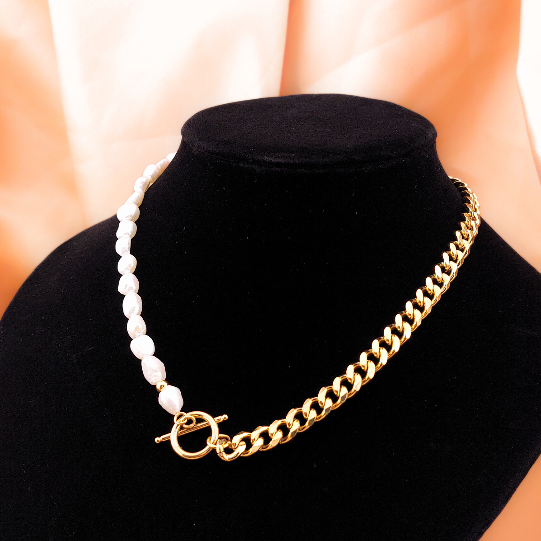 Collar Perlas Cultivadas Acero 210000018035