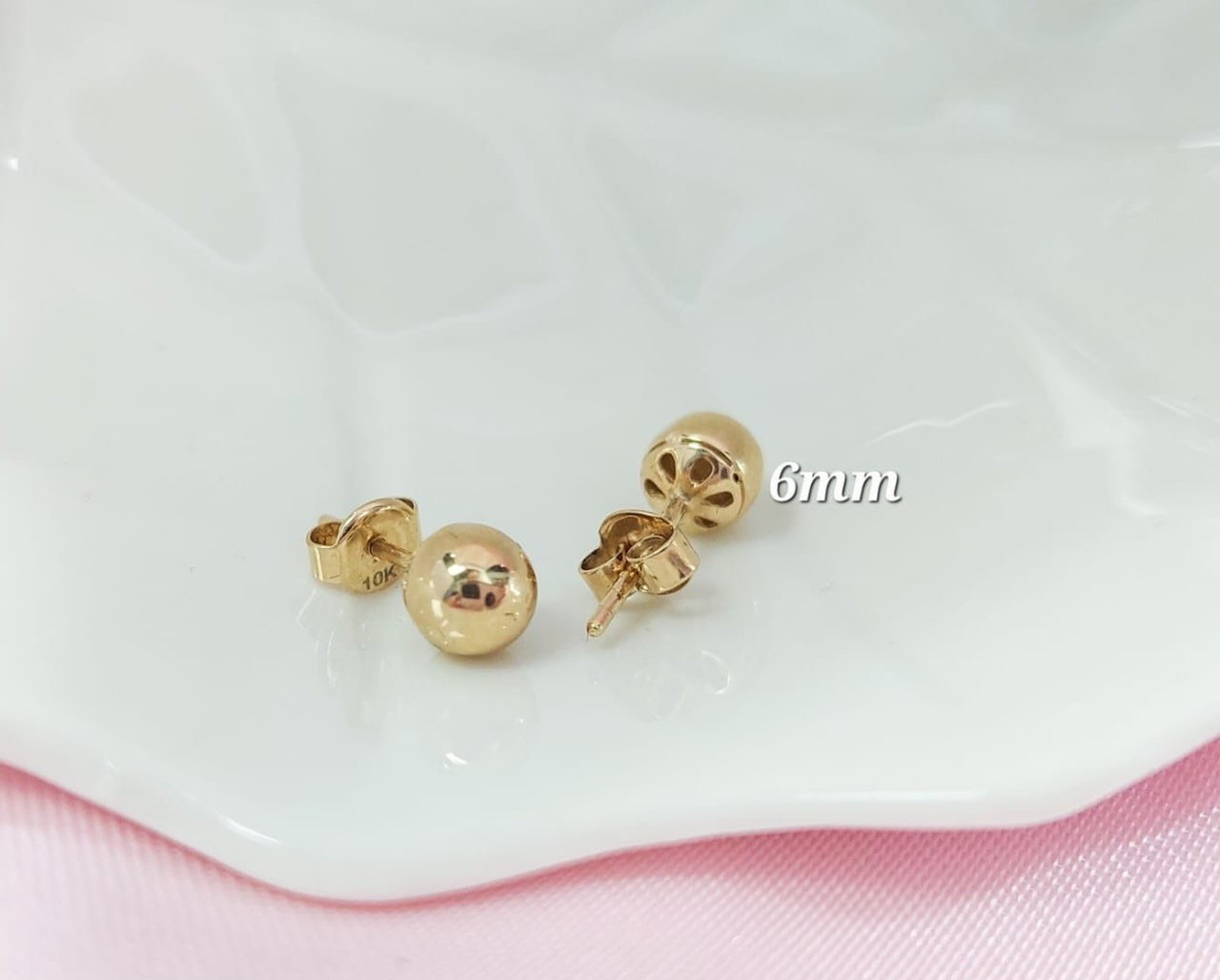 Aretes Bola 6mm 1.4g Oro Italia 10K 210000016238