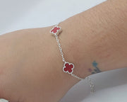 Pulsera Dama VC Rojo Plata 925 210000023825