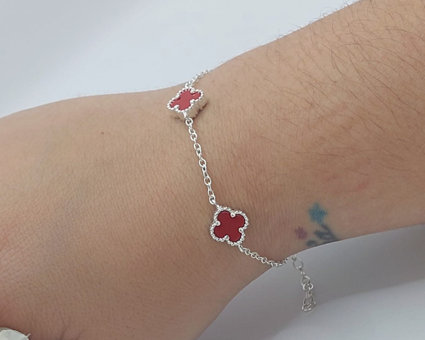 Pulsera Dama VC Rojo Plata 925 210000023825