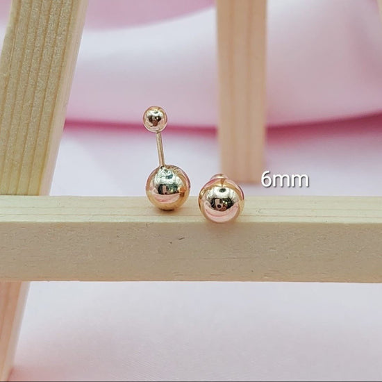 Dormilones Bola 6mm Oro Nacional 10k 210000017818