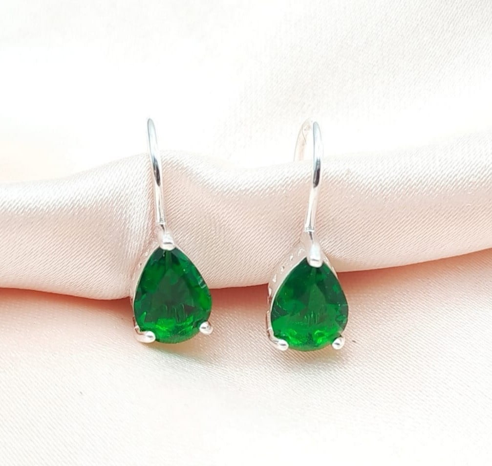 Aretes Dama Verde Plata 925 210000023939