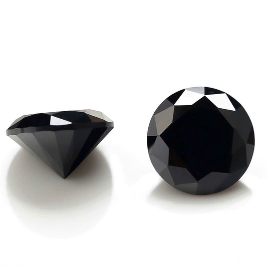 Piedra Moissanita 5mm 0.5ct Negro Certificado GRA 27537