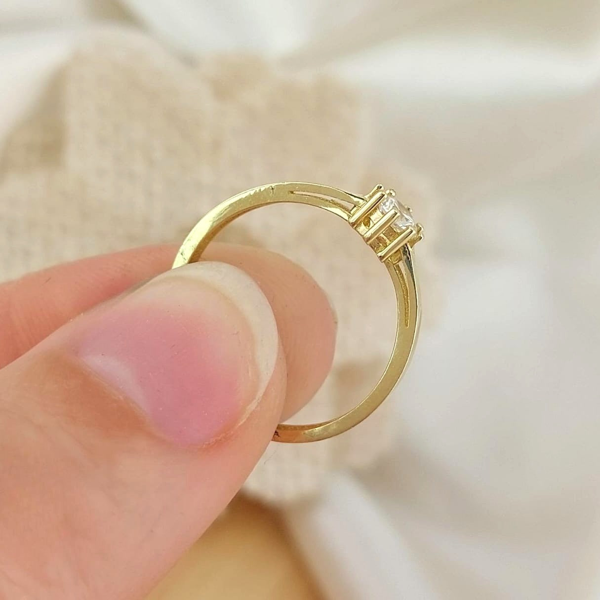 Anillo Compromiso Promesa Oro 10k 25615