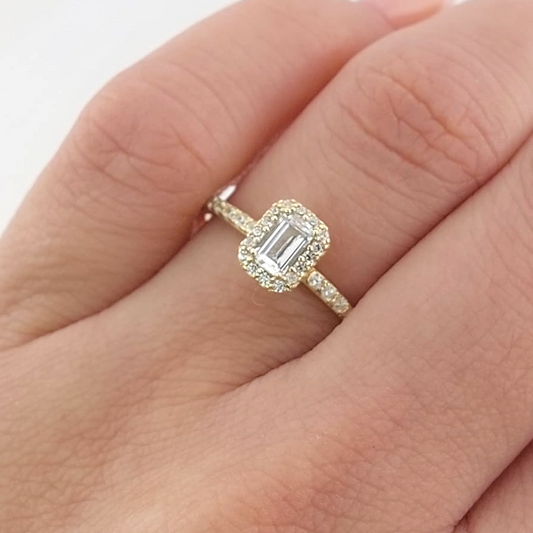 Anillo Compromiso Oro 10k 26602