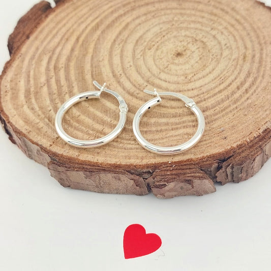 Argollas 18mm Plata 925 26519