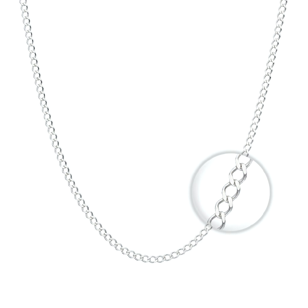 Cadena Grumet 45cm/1mm Plata 925 210000024637v