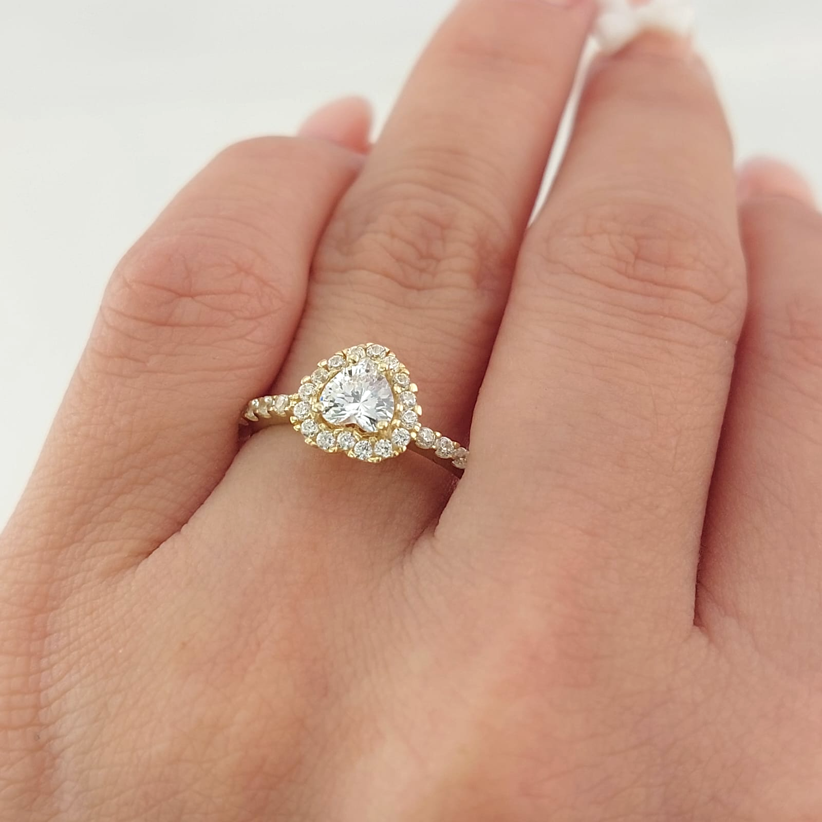 Anillo Compromiso Promesa CZ 8mm Oro 10k 26600