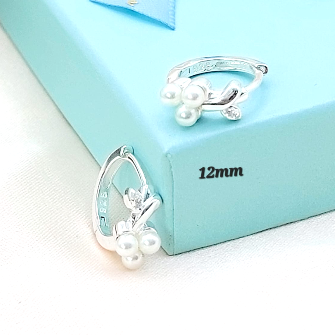 Huggies Dama Plata 925 Perlitas 210000023891