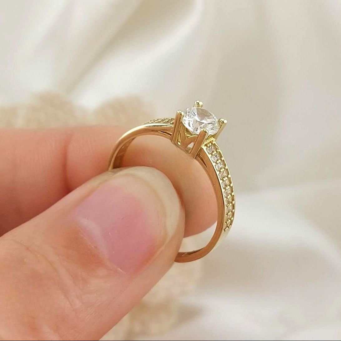 Anillo Compromiso Promesa Oro 10k 26396