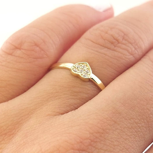 Anillo Dama Corazón Oro 10k 26612