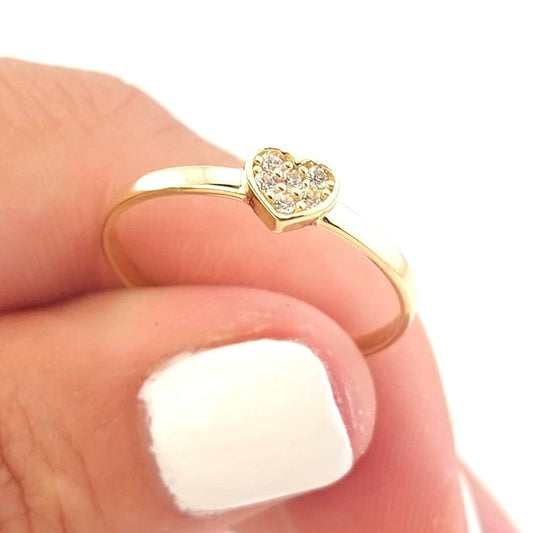 Anillo Dama Corazón Oro 10k 26612