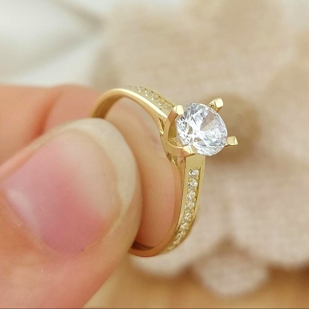 Anillo Compromiso Promesa Oro 10k 26395