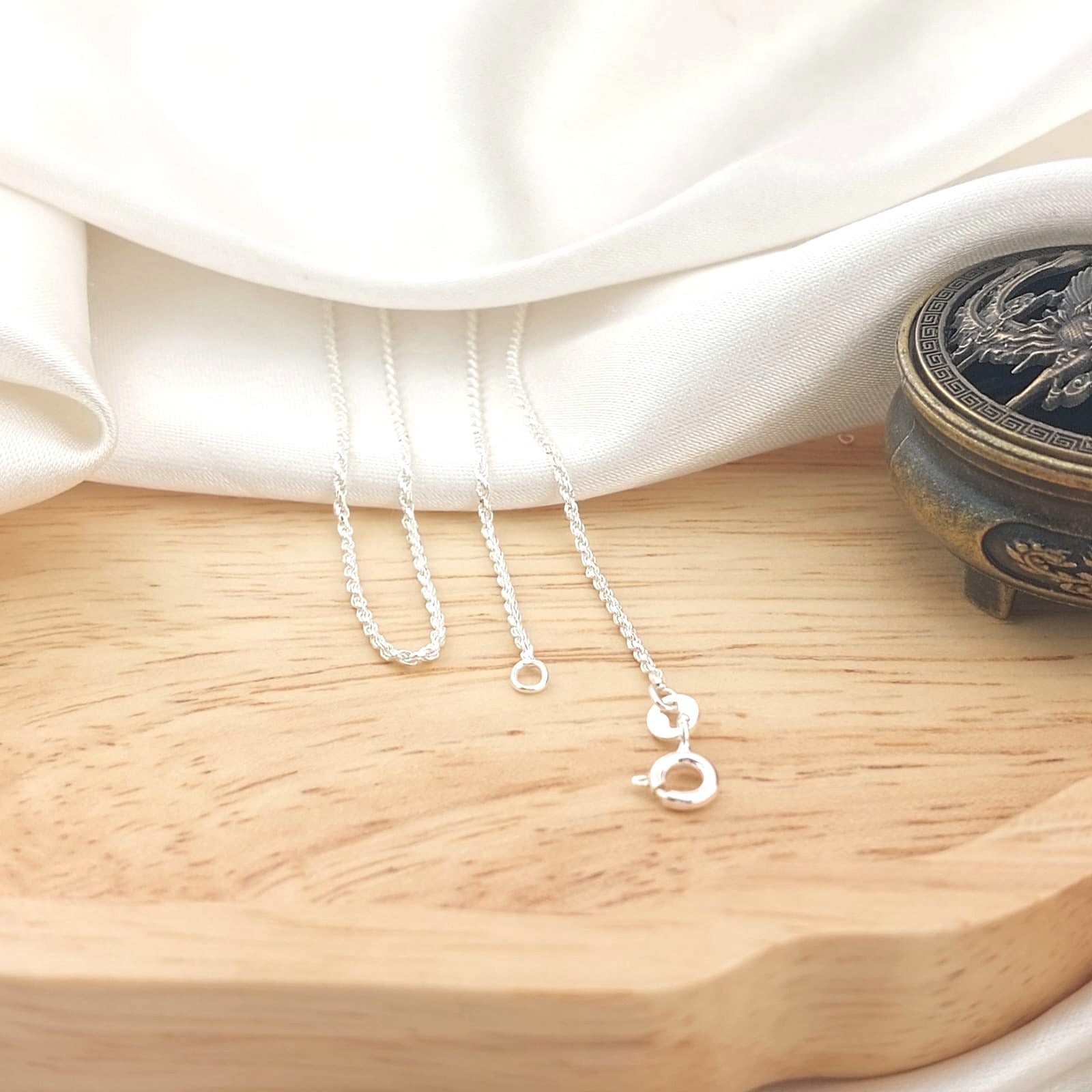 Cadena Cordón 45CM/1mm Plata 925 26739