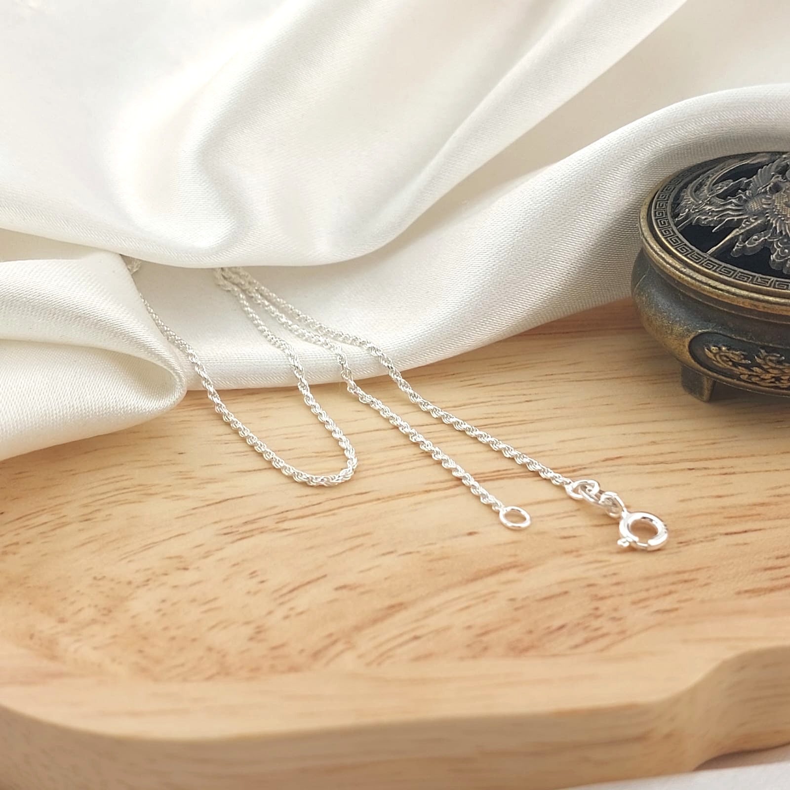 Cadena Cordón 50CM/1mm Plata 925 26740