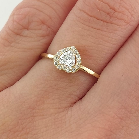 Anillo Compromiso Promesa Oro 10k 26601
