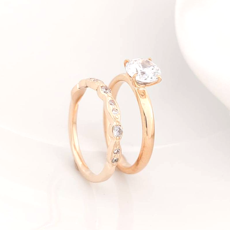 Anillos Dúo Matrimonio Oro 10k 210000024824