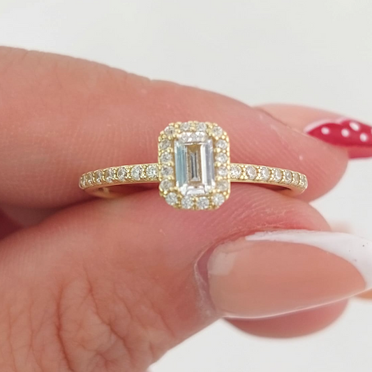 Anillo Compromiso Oro 10k 26602
