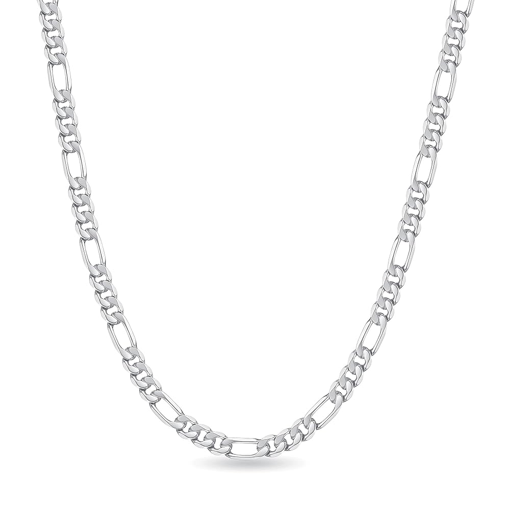 Cadena Fígaro Solida 10g 60CM/3.5MM Plata 925 25647